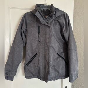 Turbine Gray Fleece-Lined Winter Jacket